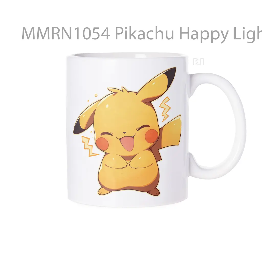 Pikachu Happy Lightning Gelas Keramik Mug