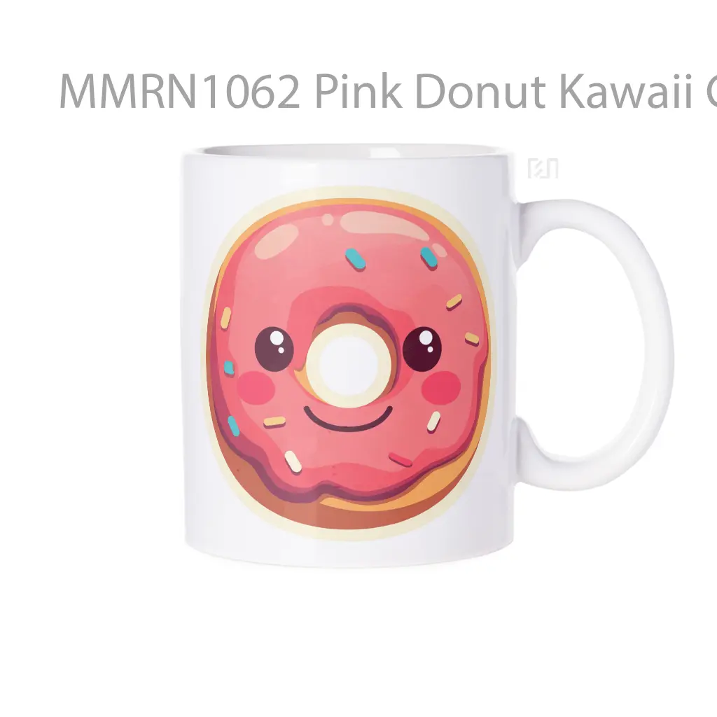 Pink Donut Kawaii Gelas Keramik Mug