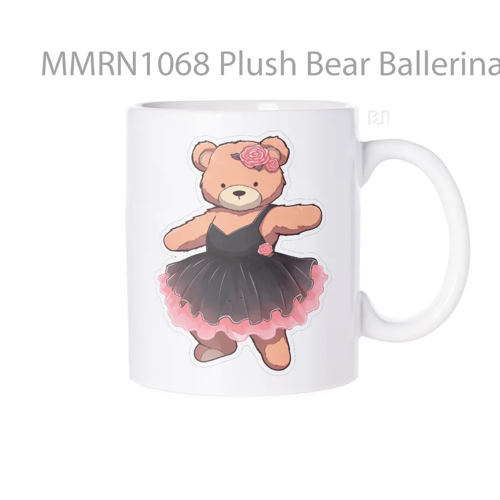 Plush Bear Ballerina Gelas Keramik Mug