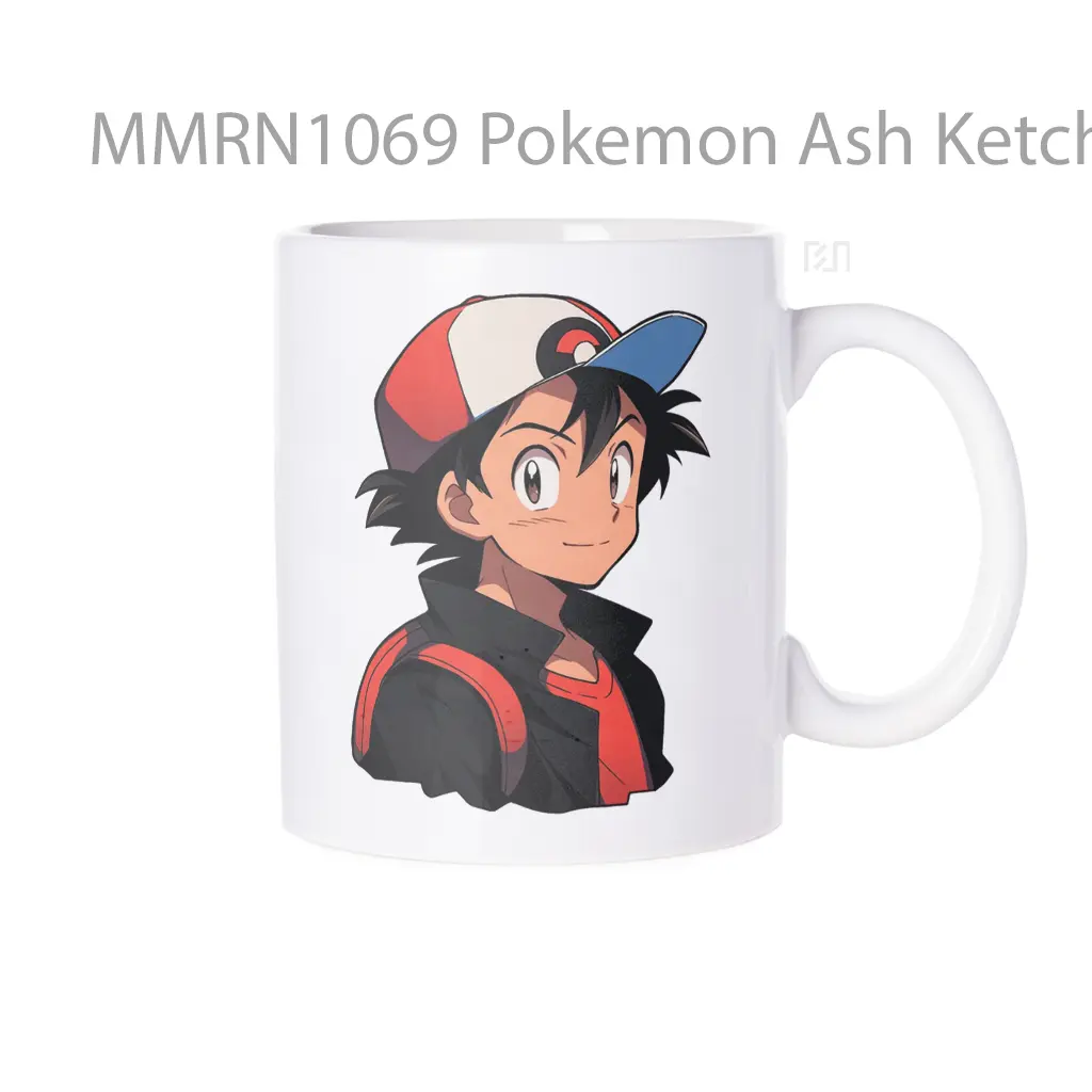 Pokemon Ash Ketchum Anime Gelas Keramik Mug