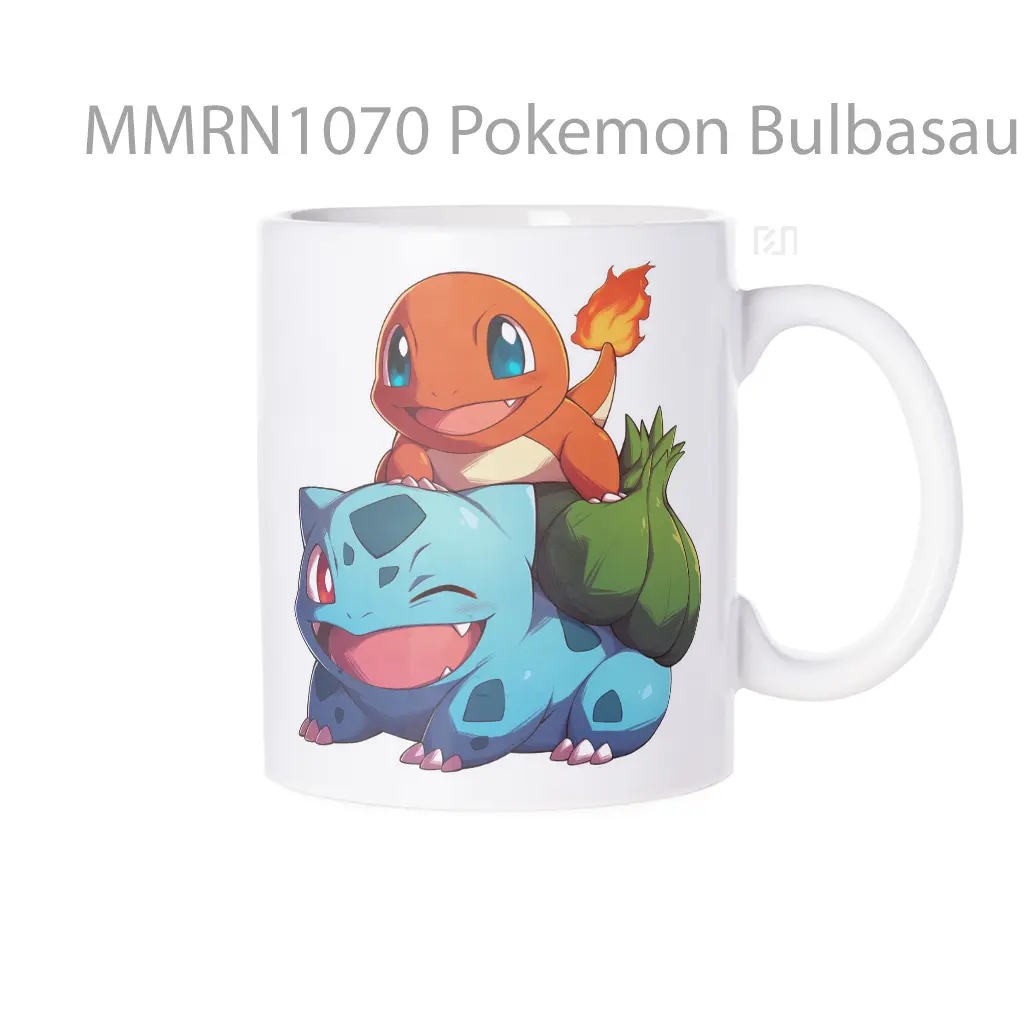 Pokemon Bulbasaur Charmander Gelas Keramik Mug