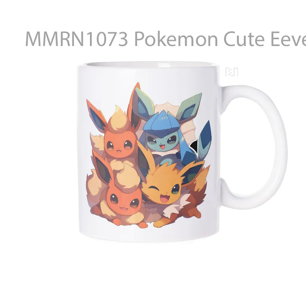Pokemon Cute Eeveelutions Pals Gelas Keramik Mug