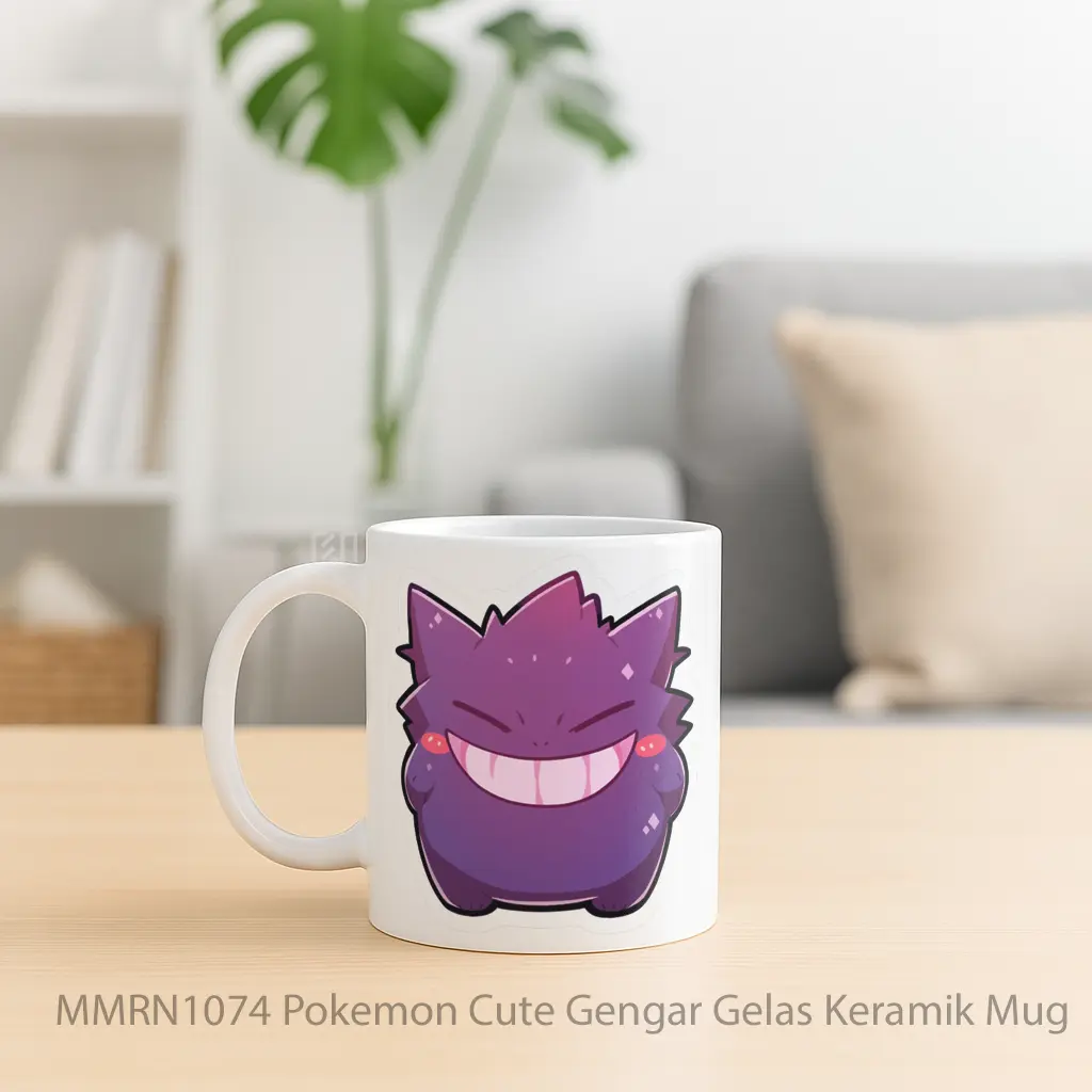 Pokemon Cute Gengar Gelas Keramik Mug - Sudut 2