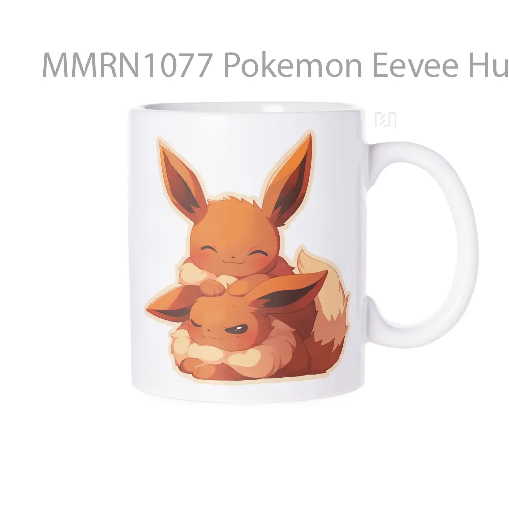 Pokemon Eevee Hugging Gelas Keramik Mug