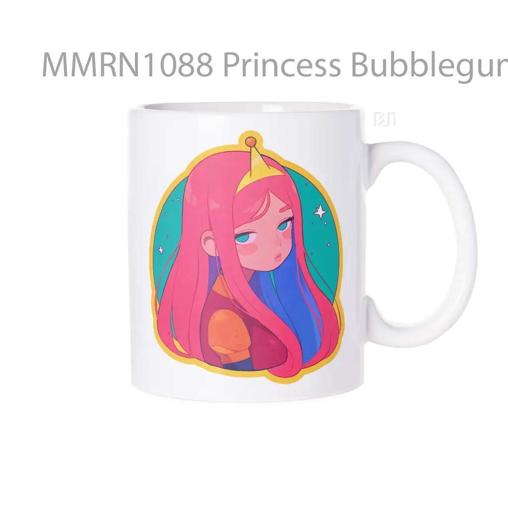 Princess Bubblegum Bored Face Gelas Keramik Mug