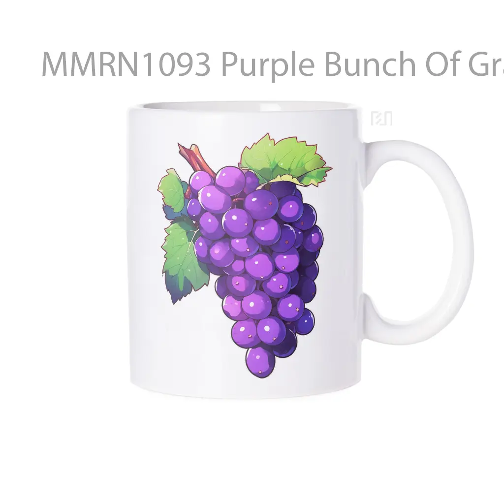 Mug Keramik Premium SNI - Purple Bunch Of Grapes Gelas Keramik Mug