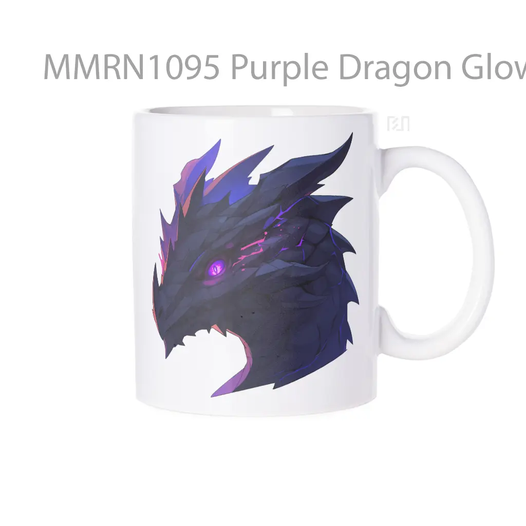 Purple Dragon Glowing Eyes Gelas Keramik Mug
