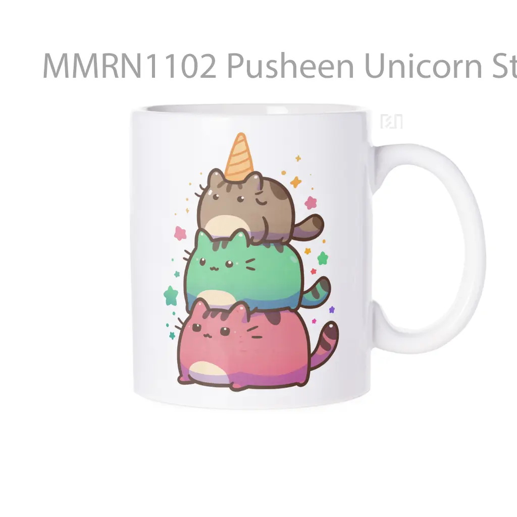 Pusheen Unicorn Stack Gelas Keramik Mug