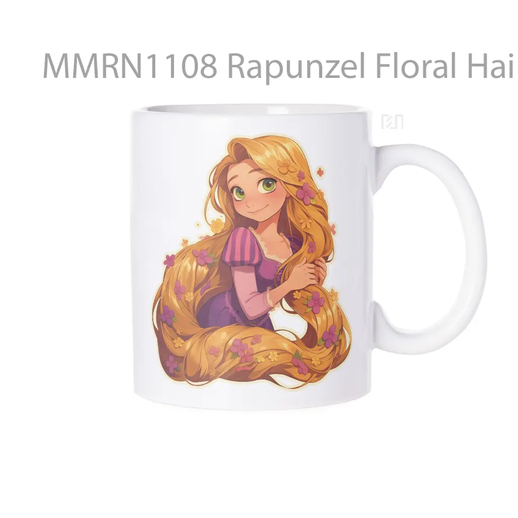Rapunzel Floral Hair Gelas Keramik Mug