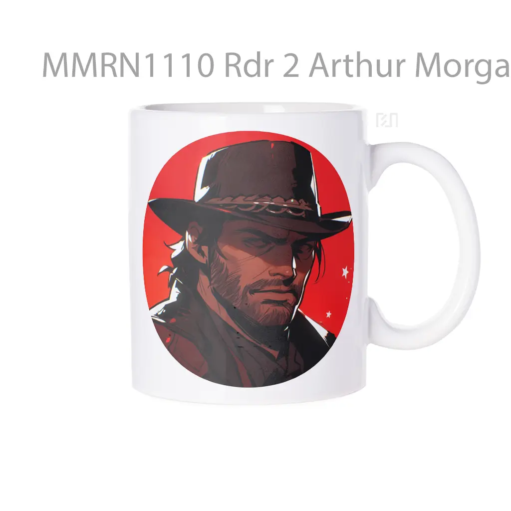 Rdr 2 Arthur Morgan Red Round Gelas Keramik Mug