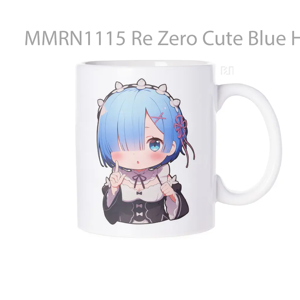 Re Zero Cute Blue Hair Rem Gelas Keramik Mug