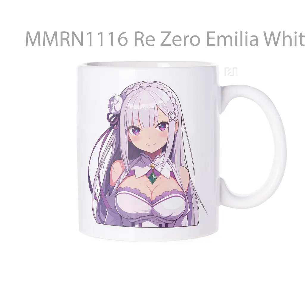 Re Zero Emilia White Dress Gelas Keramik Mug