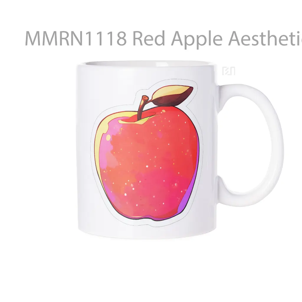 Red Apple Aesthetic Gelas Keramik Mug
