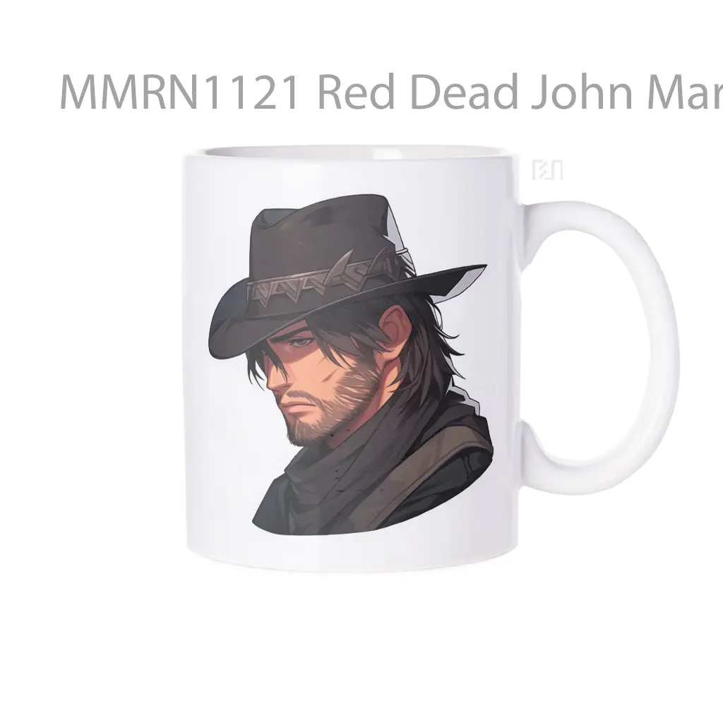 Red Dead John Marston Art Gelas Keramik Mug
