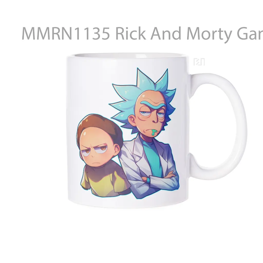 Rick And Morty Gang Gelas Keramik Mug