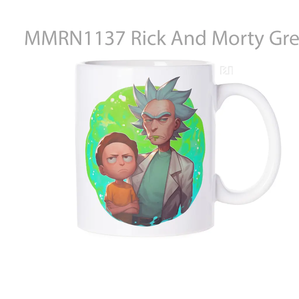 Rick And Morty Green Portal Gelas Keramik Mug