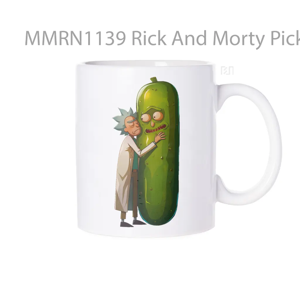 Rick And Morty Pickle Rick Hug Gelas Keramik Mug