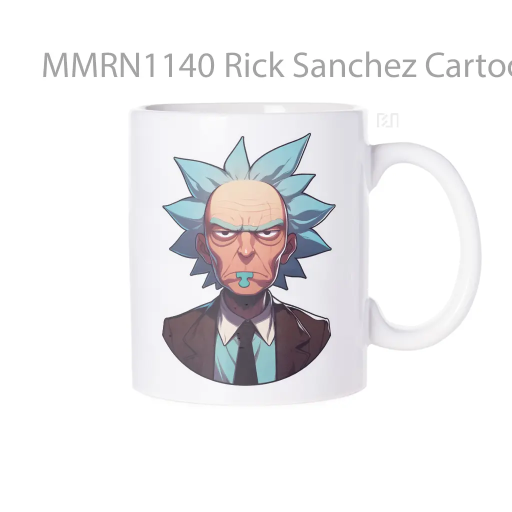 Rick Sanchez Cartoon Gelas Keramik Mug