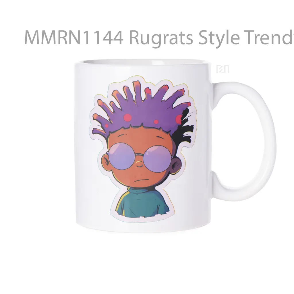 Rugrats Style Trendy Guy In Round Sunglasses Gelas Keramik Mug