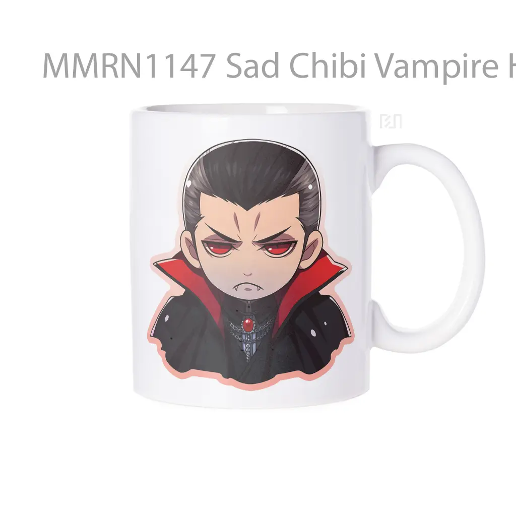 Sad Chibi Vampire Halloween Gelas Keramik Mug