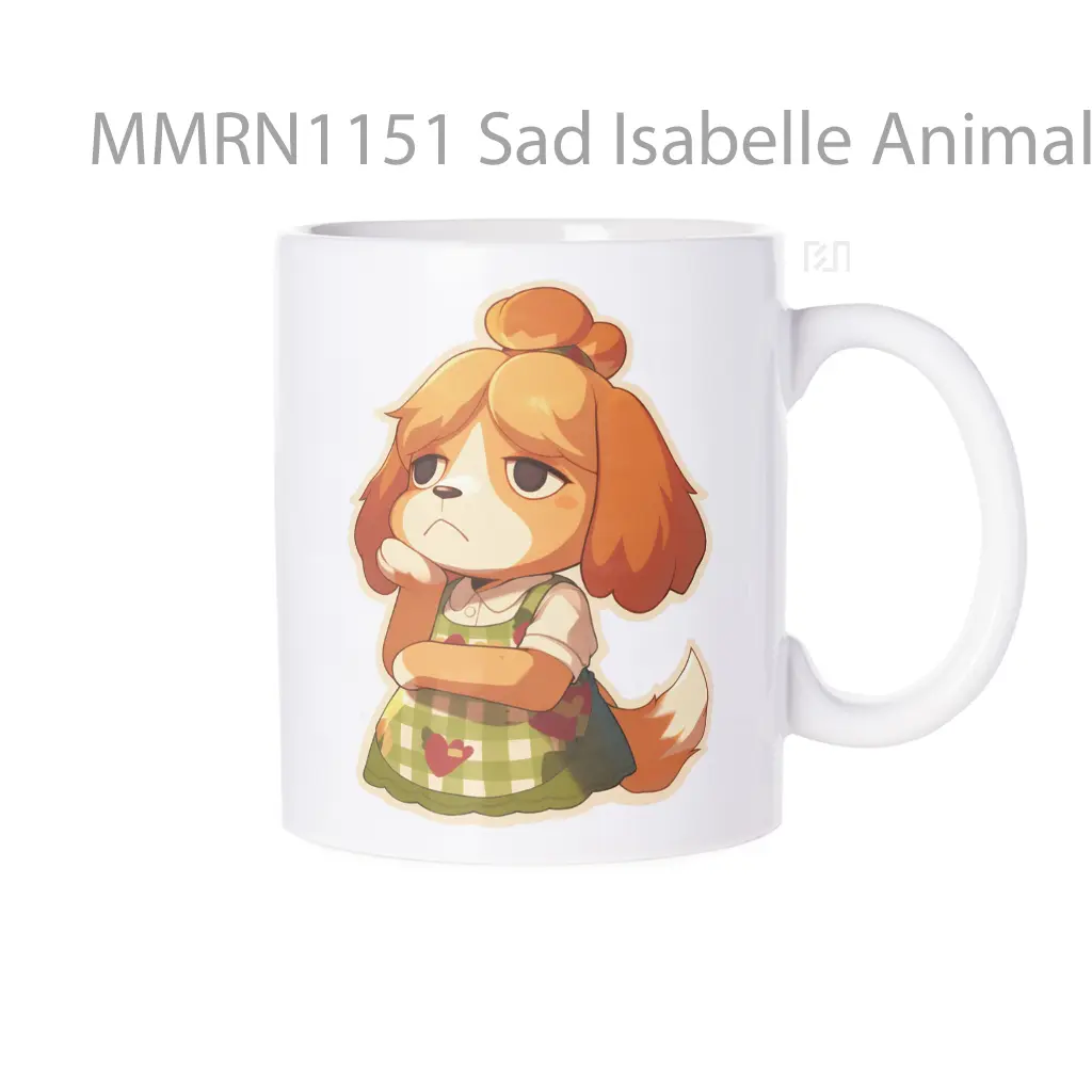 Sad Isabelle Animal Crossing Gelas Keramik Mug