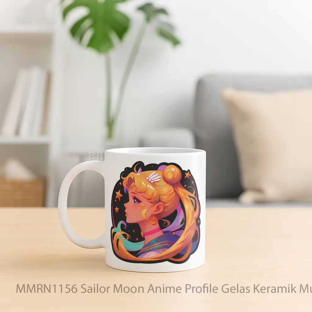 Sailor Moon Anime Profile Gelas Keramik Mug - Sudut 2