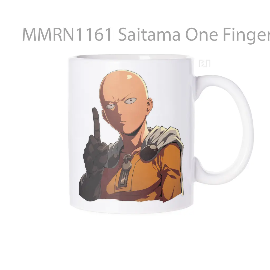 Saitama One Finger One Punch Man Gelas Keramik Mug
