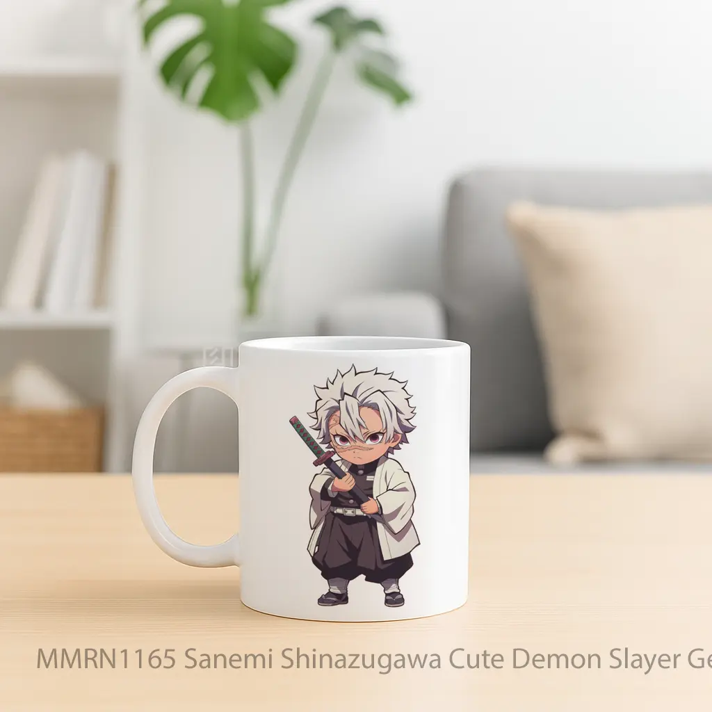 Sanemi Shinazugawa Cute Demon Slayer Gelas Keramik Mug - Sudut 2