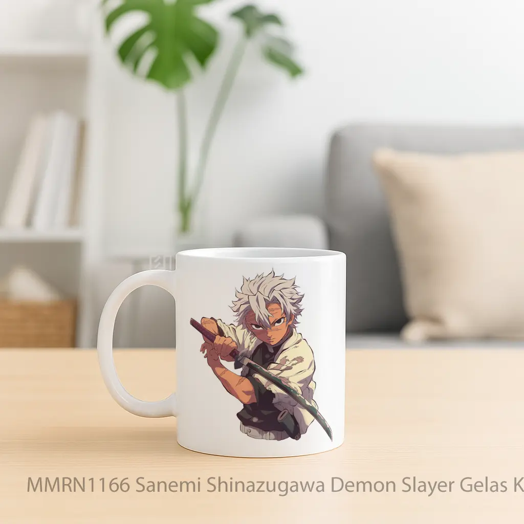 Sanemi Shinazugawa Demon Slayer Gelas Keramik Mug - Sudut 2