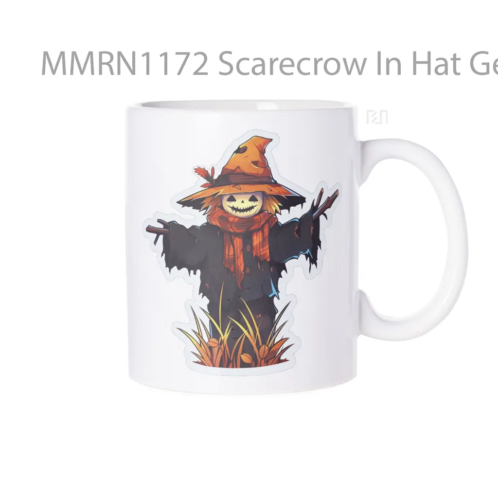Scarecrow In Hat Gelas Keramik Mug