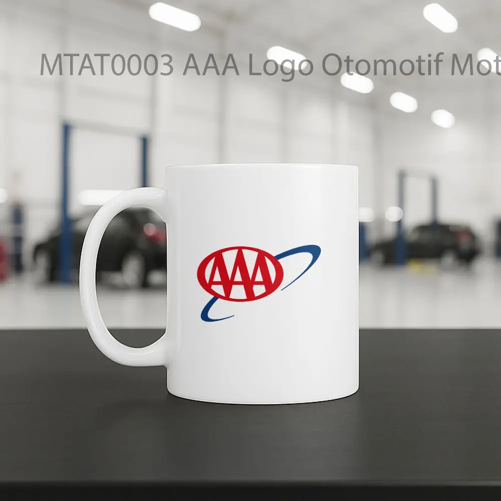 AAA Logo Otomotif Mug - Sudut 2