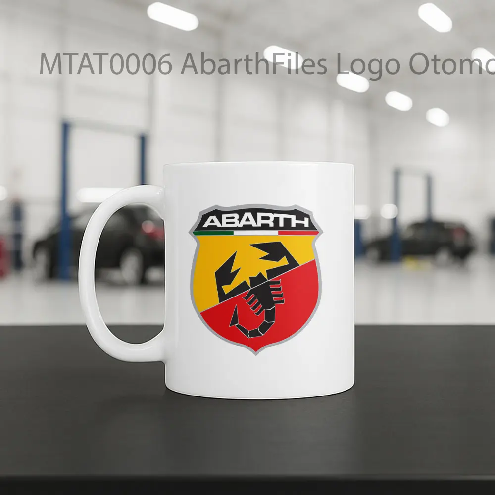 Abarth Files Logo Otomotif Mug - Sudut 2