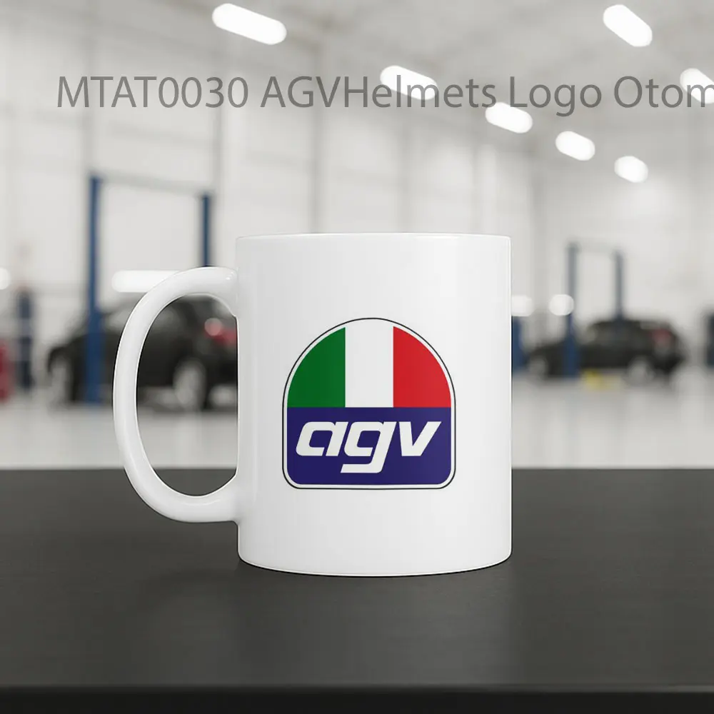 AGVHelmets Logo Otomotif Mug - Sudut 2