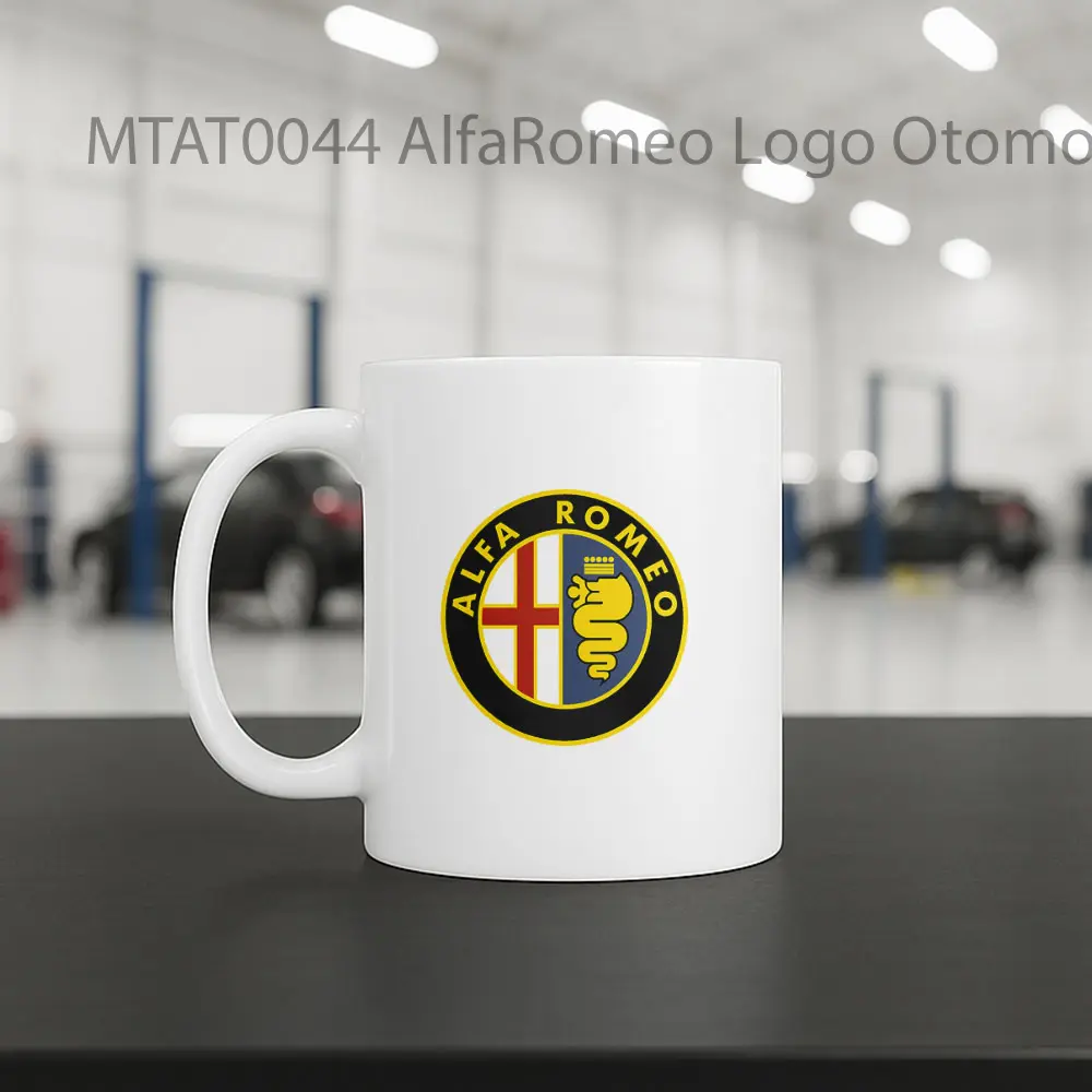 AlfaRomeo Logo Otomotif Mug - Sudut 2
