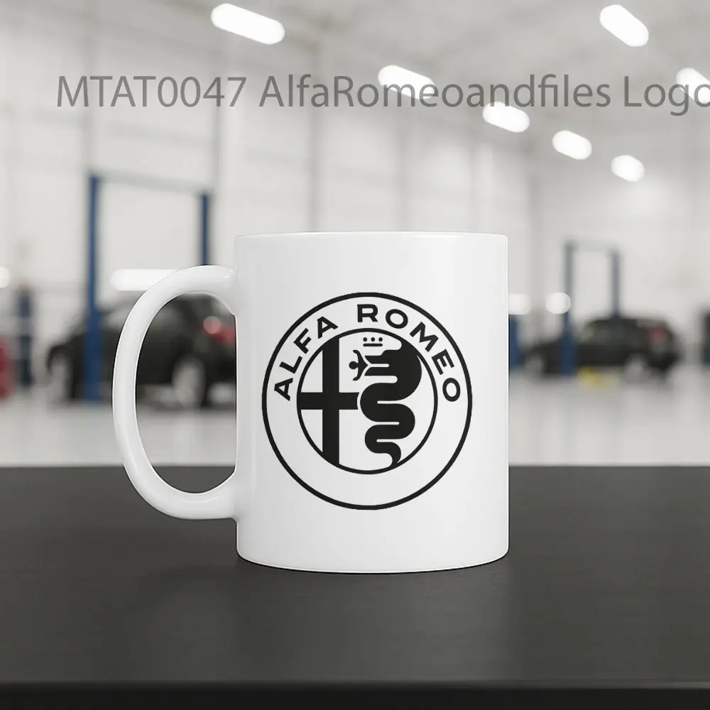 AlfaRomeoandfiles Logo Otomotif Mug - Sudut 2