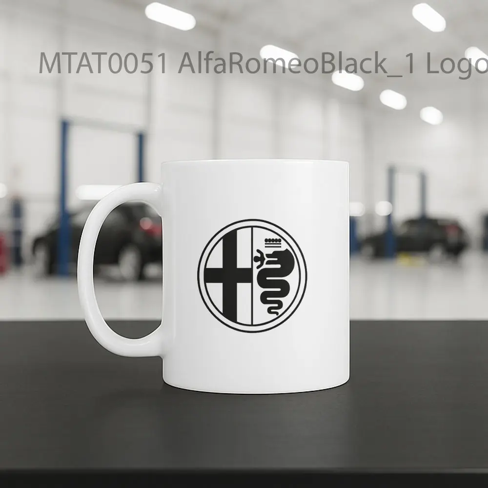AlfaRomeoBlack_1 Logo Otomotif Mug - Sudut 2