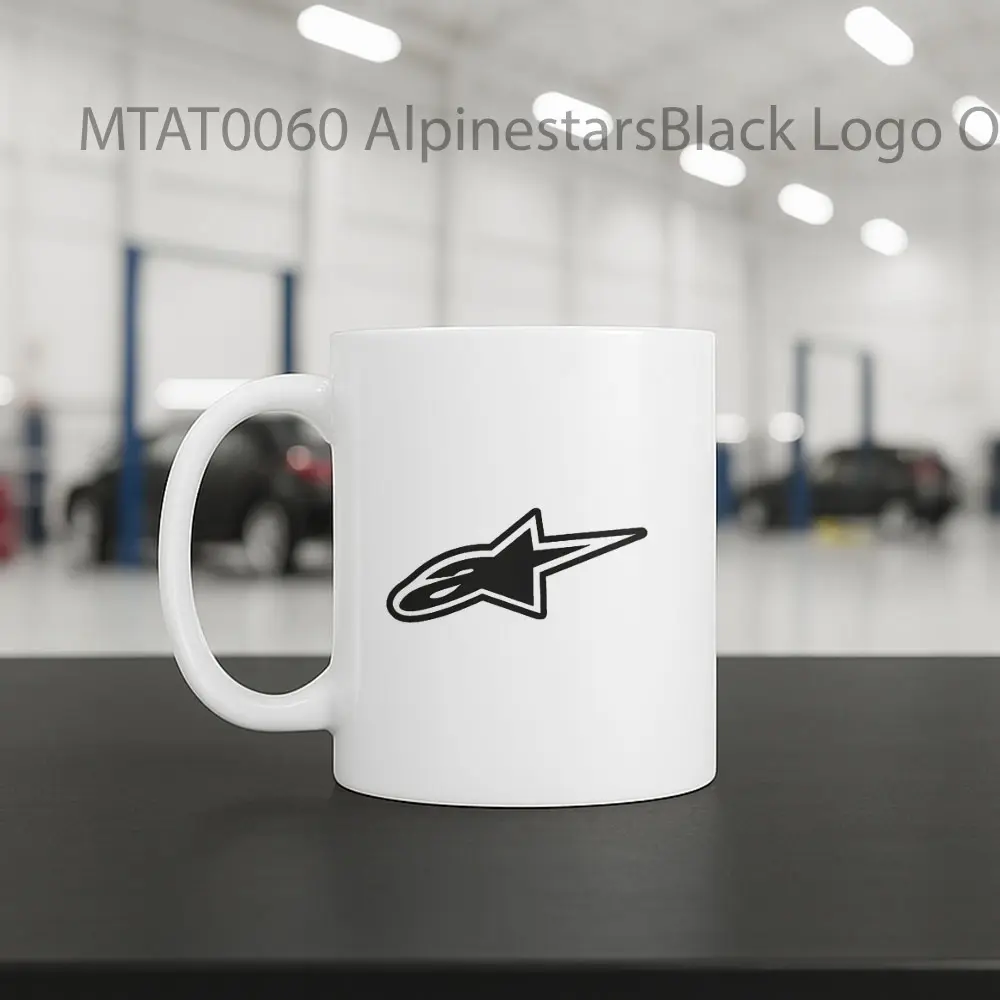 AlpinestarsBlack Logo Otomotif Mug - Sudut 2