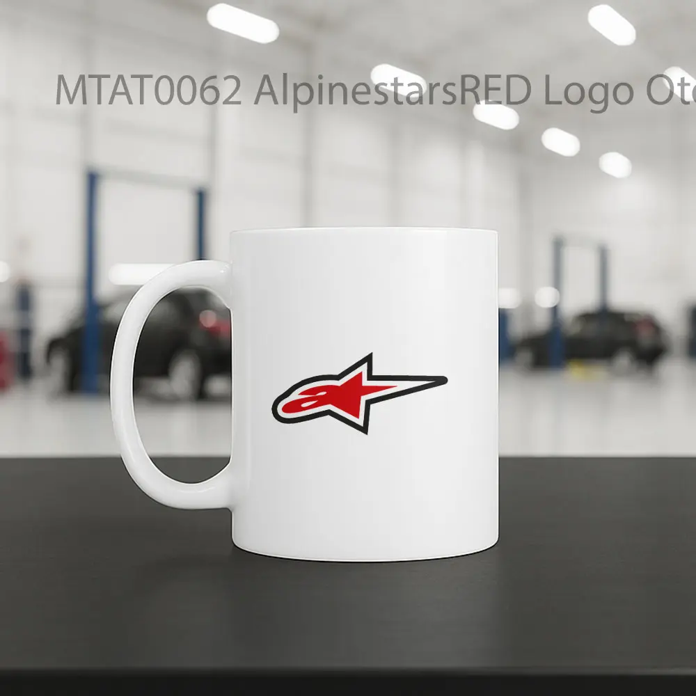 AlpinestarsRED Logo Otomotif Mug - Sudut 2