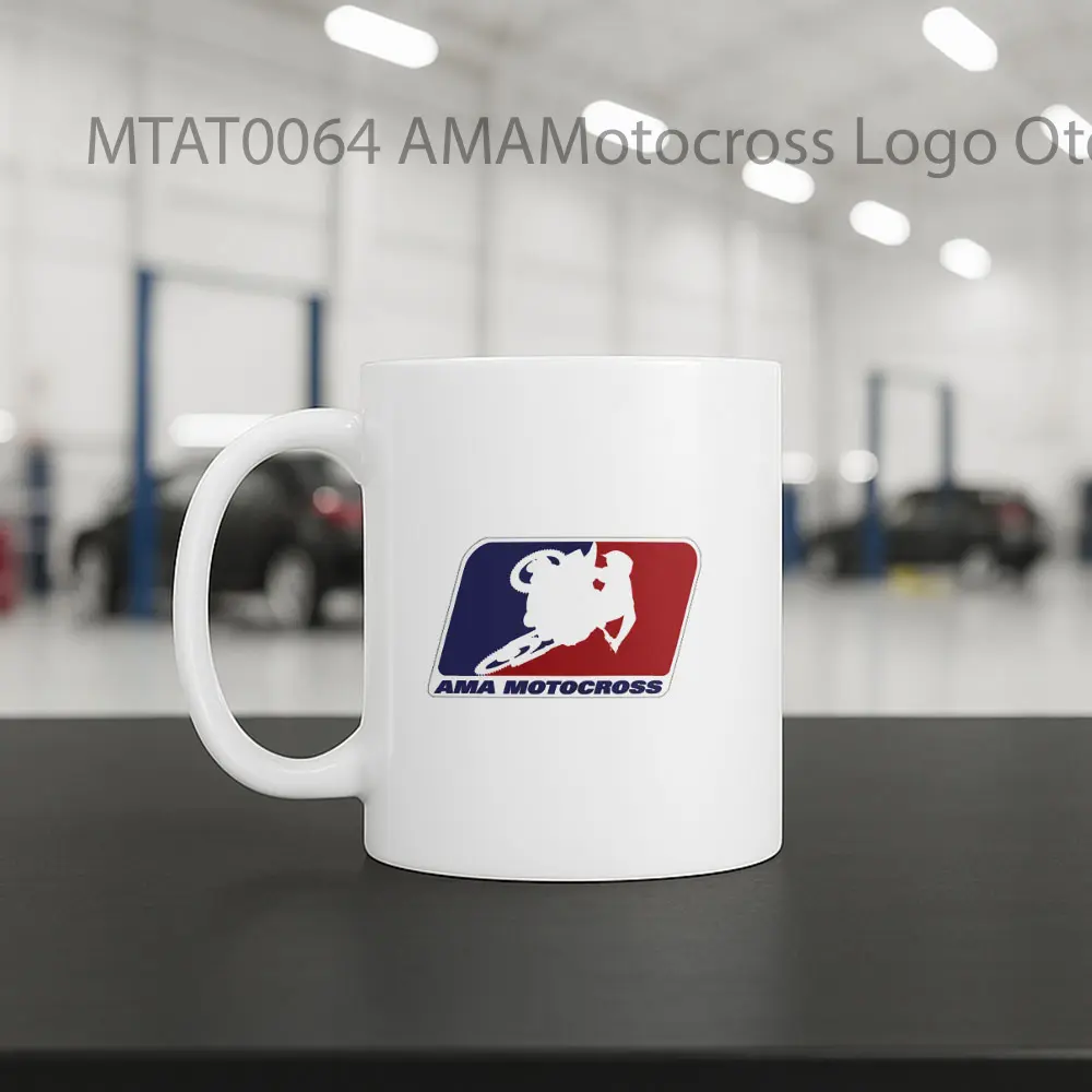AMAMotocross Logo Otomotif Mug - Sudut 2