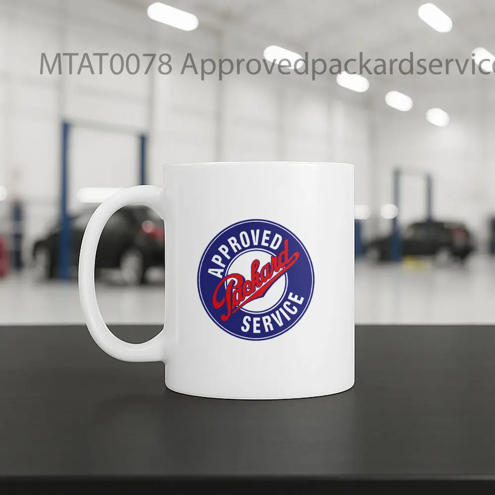 Approvedpackardservice Logo Otomotif Mug - Sudut 2