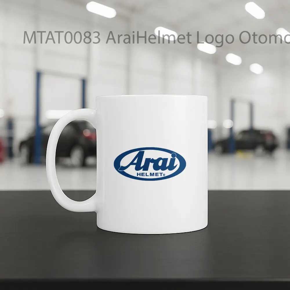 AraiHelmet Logo Otomotif Mug - Sudut 2