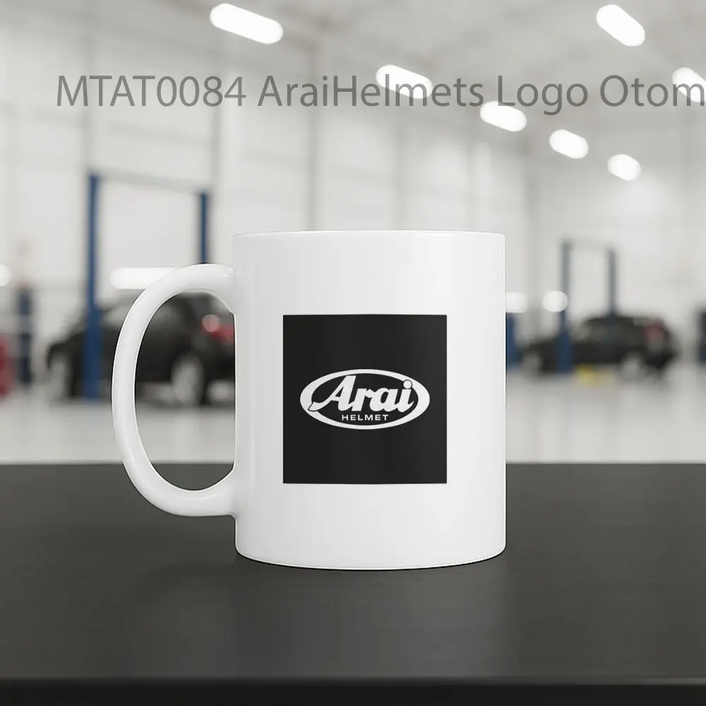 AraiHelmets Logo Otomotif Mug - Sudut 2