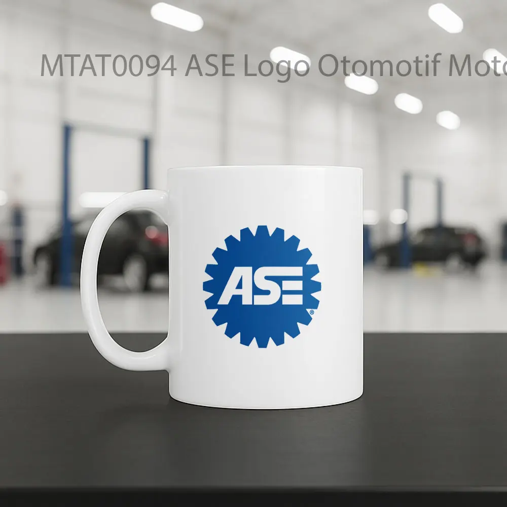 ASE Logo Otomotif Mug - Sudut 2