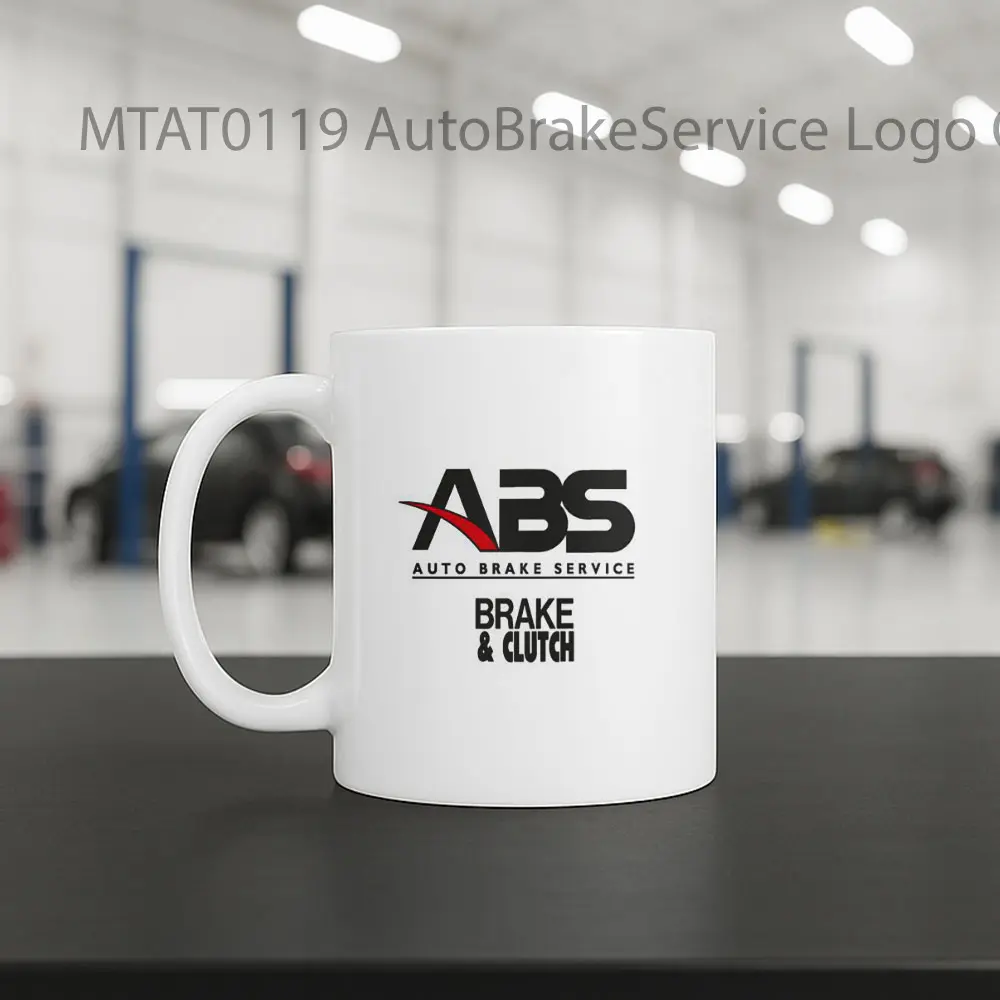 AutoBrakeService Logo Otomotif Mug - Sudut 2