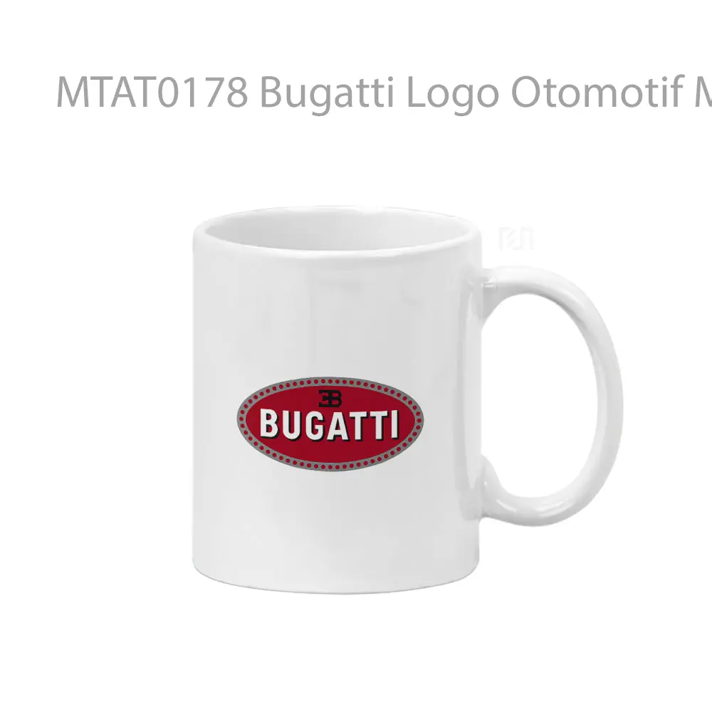 Bugatti Logo Otomotif Mug