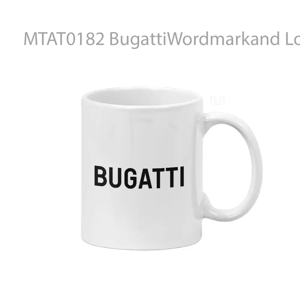 BugattiWordmarkand Logo Otomotif Mug