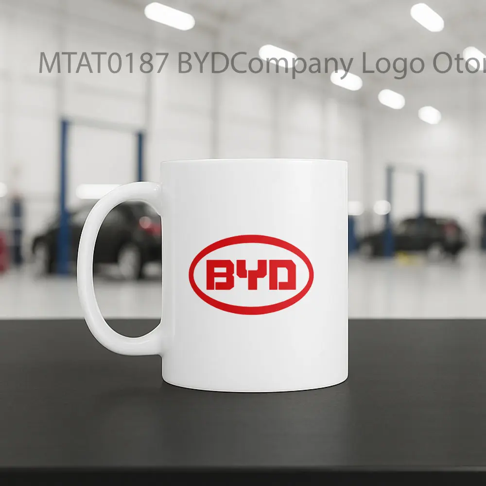 BYDCompany Logo Otomotif Mug - Sudut 2