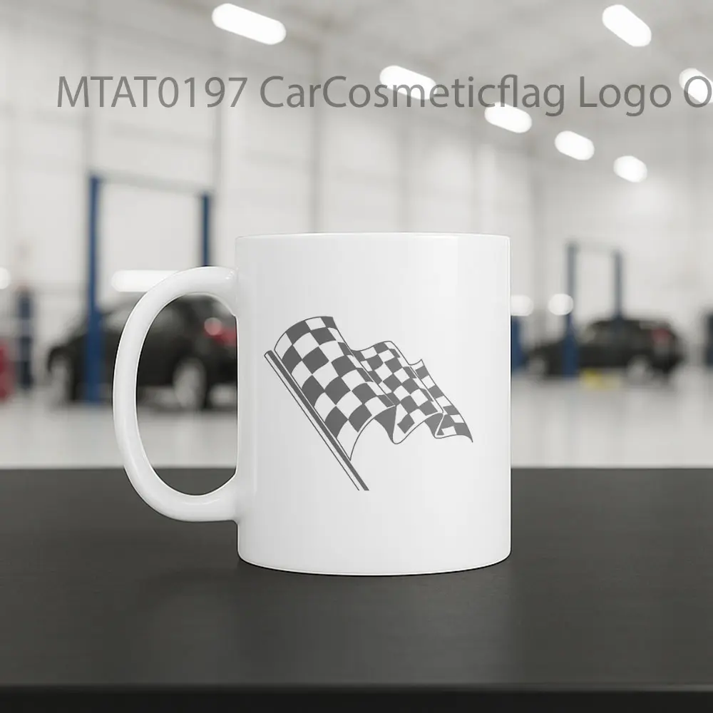 CarCosmeticflag Logo Otomotif Mug - Sudut 2