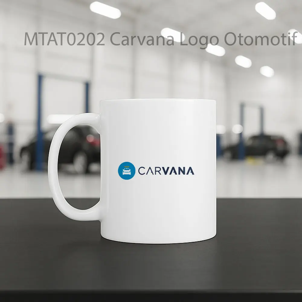 Carvana Logo Otomotif Mug - Sudut 2