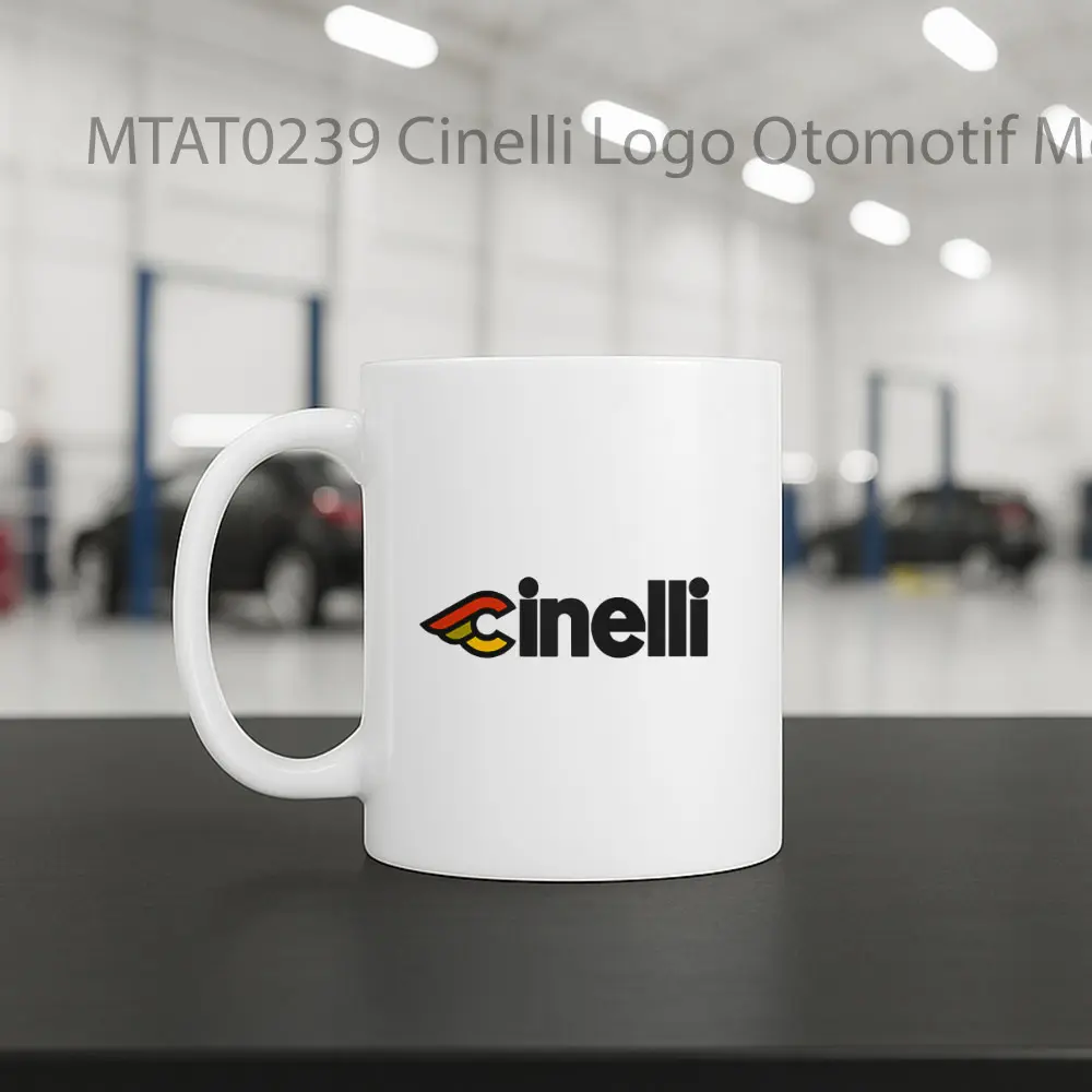 Cinelli Logo Otomotif Mug - Sudut 2